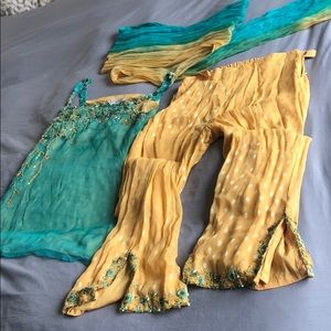 COPY - Beautiful Indian blouse and palazzo pants